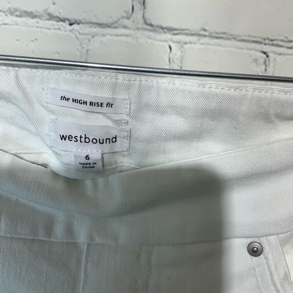 NWT WestBound Stretch Jean Jegging Bermuda Pull On Short Size 6 - Picture 4 of 4